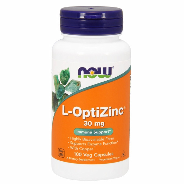 Foto 2 pulgar | Supplement Now Foods L-optizinc, 100 Cápsulas, 30 Mg, Paquete De 6 - Venta Internacional.