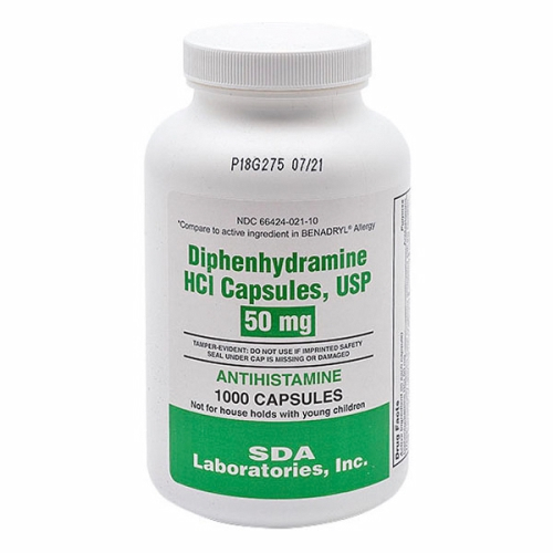 Suplemento De Difenhidramina Hcl De Sda Labs, 1000 Cápsulas (paquete De 6) - Venta Internacional.