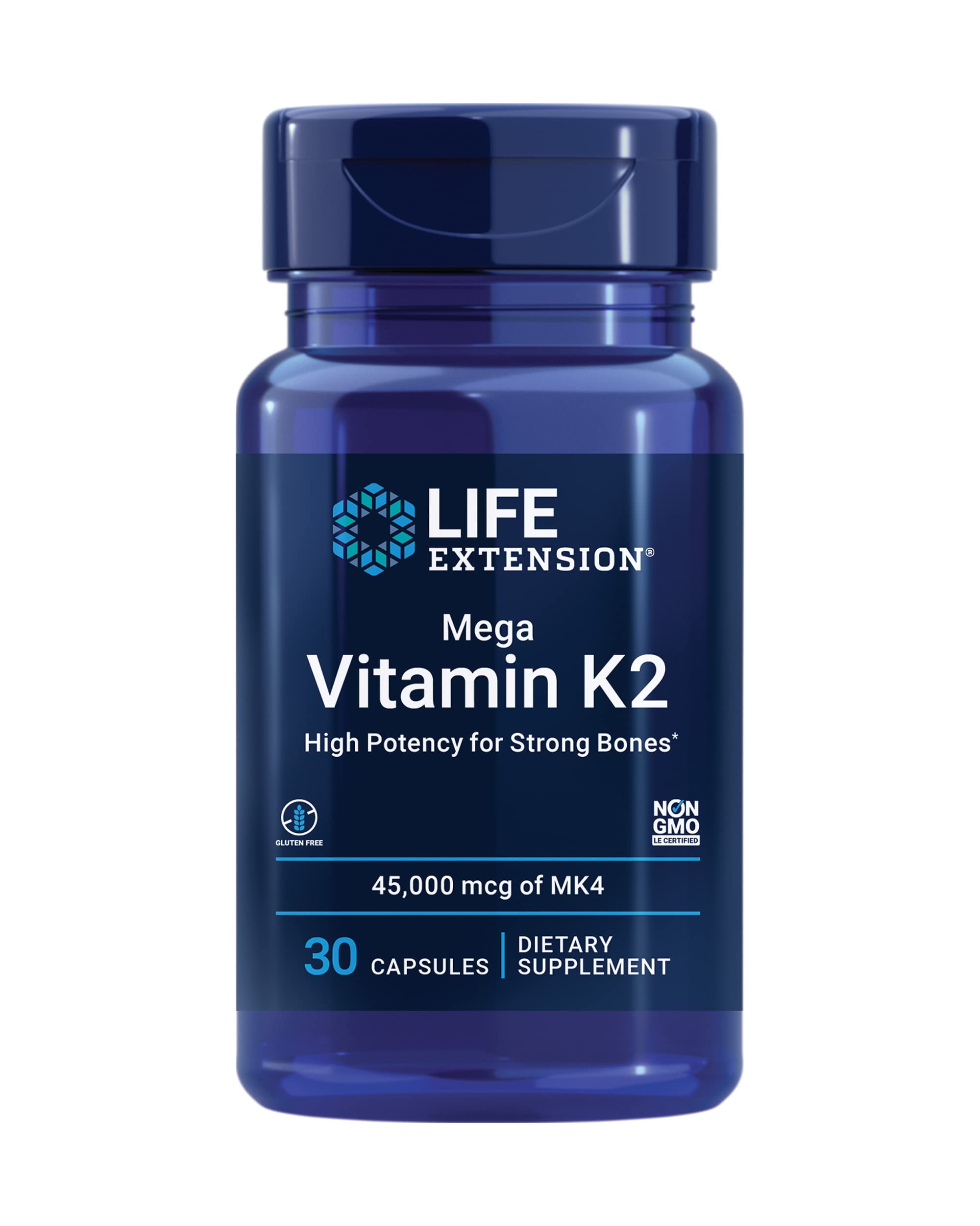 Foto 2 pulgar | Suplemento Life Extension Mega Vitamina K2 De Alta Potencia, 30 Cápsulas - Venta Internacional.