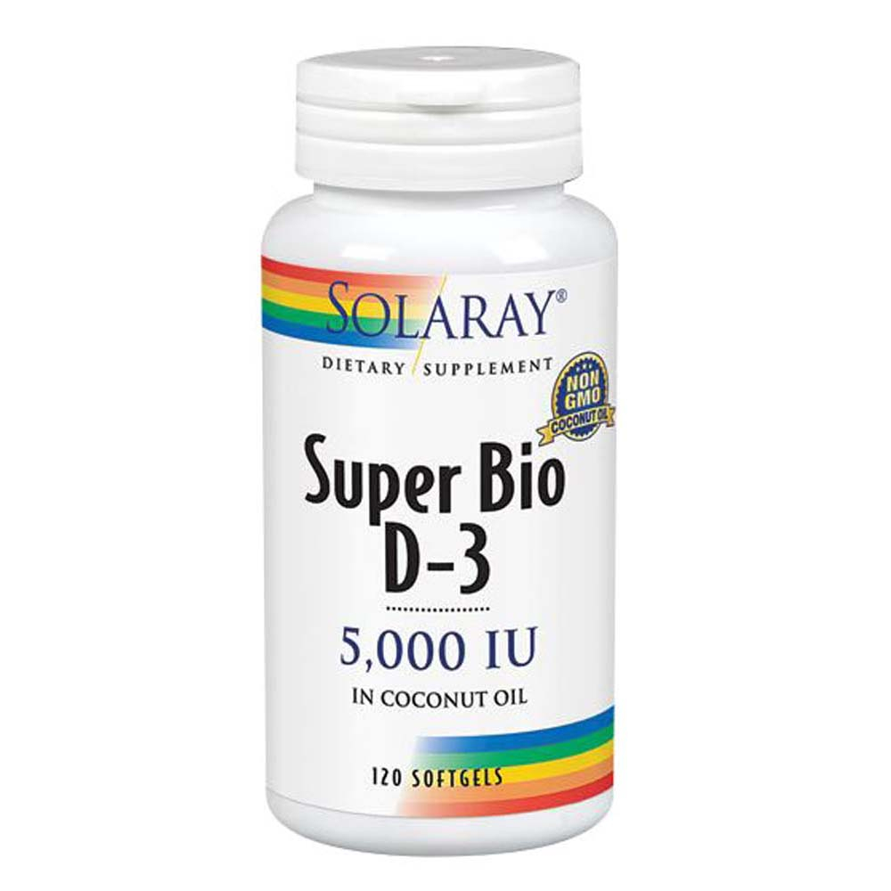 Foto 1 | Suplemento Solaray Super Bio D-3 5000 Ui 120 Cápsulas Blandas X6 - Venta Internacional.