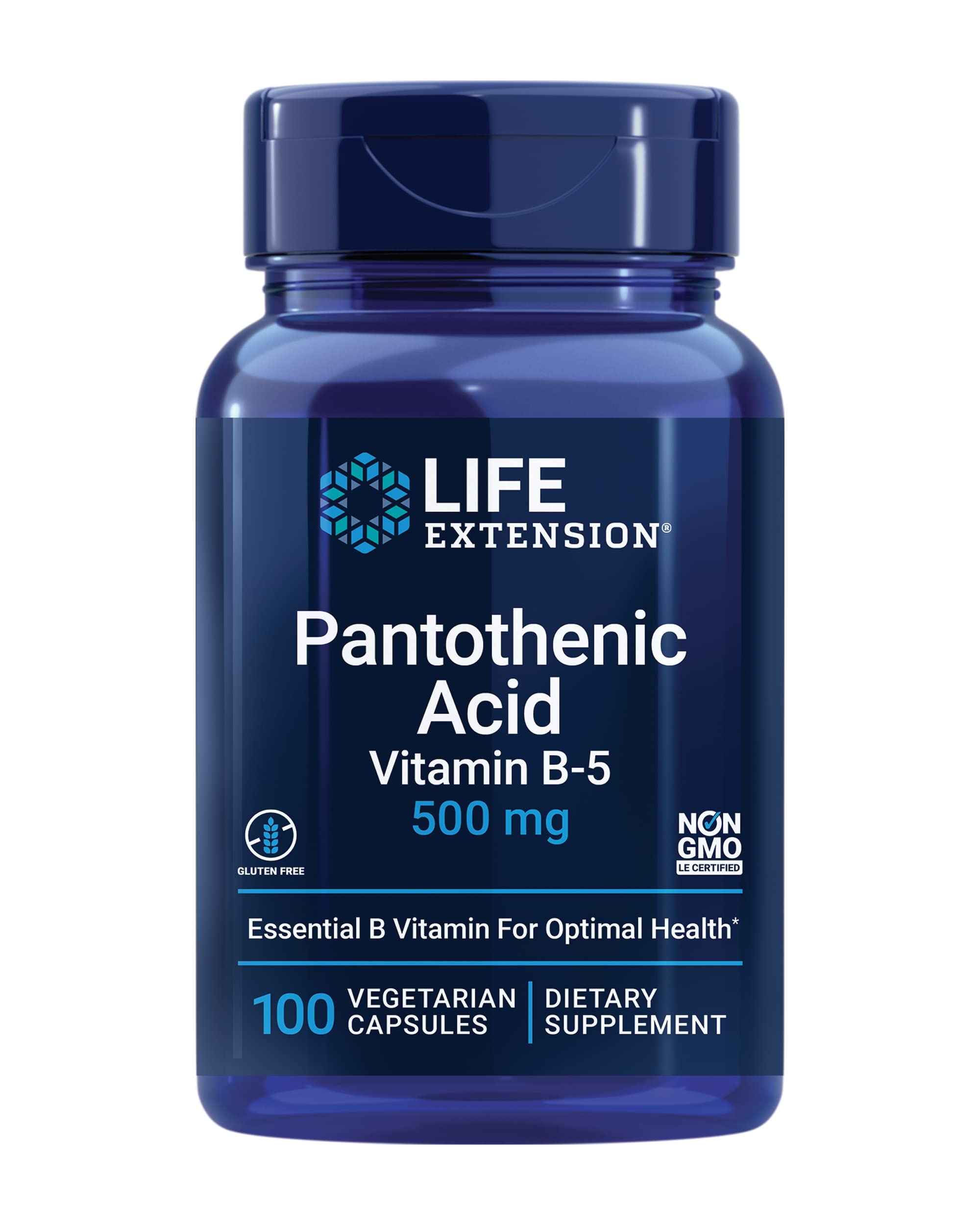 Foto 2 pulgar | Vitamina B5, Ácido Pantoténico, 500 Mg Con Calcium Life Extension - Venta Internacional.