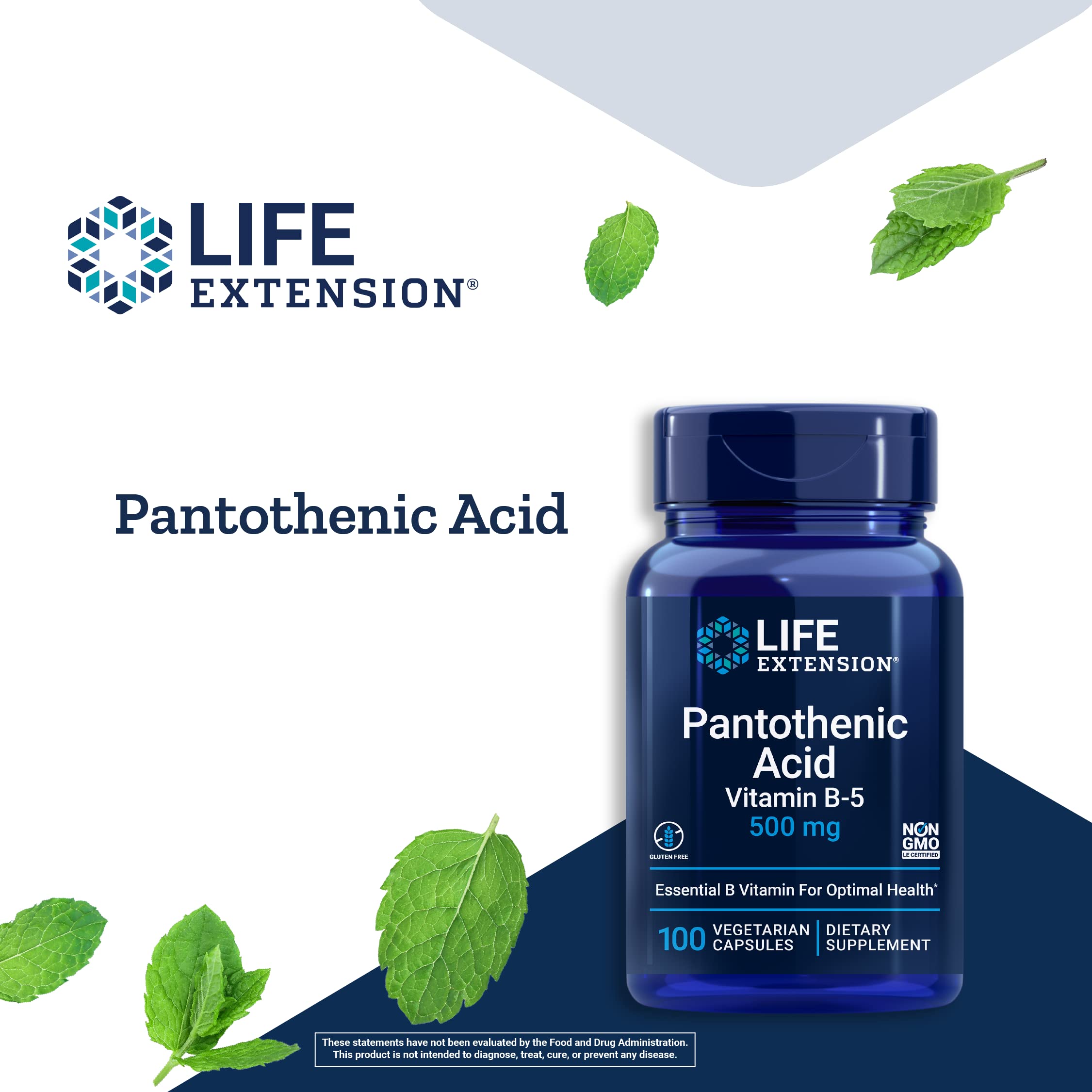 Foto 5 pulgar | Vitamina B5, Ácido Pantoténico, 500 Mg Con Calcium Life Extension - Venta Internacional.