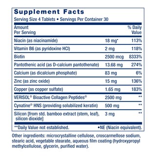 Foto 2 | Colágeno Supplement Life Extension Para Cabello, Piel Y Uñas, 120 Cápsulas - Venta Internacional.