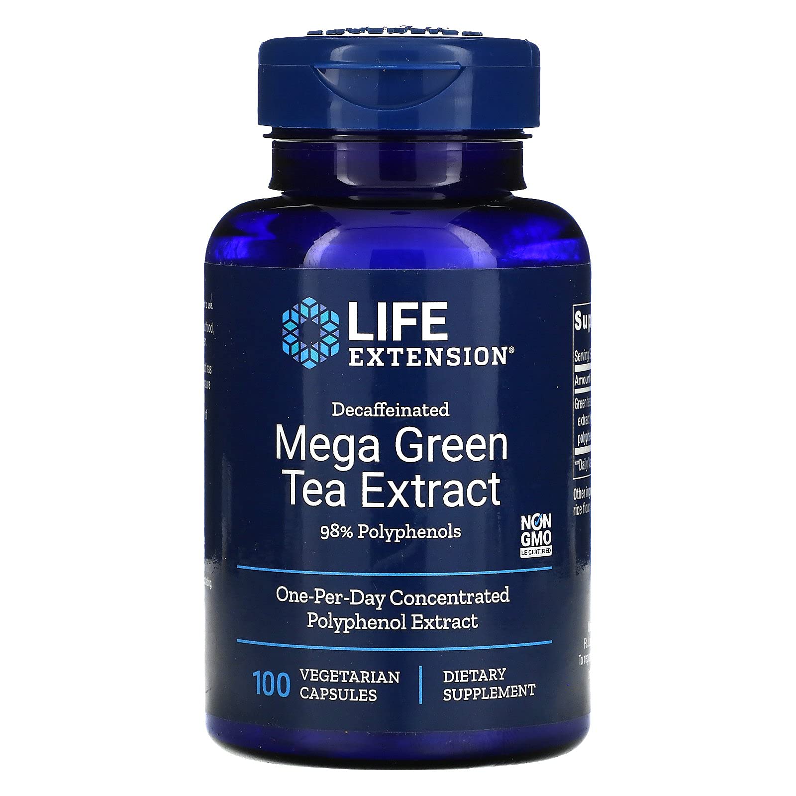 Foto 2 pulgar | Extracto De Té Verde Supplement Life Extension Mega Decaffeinato - Venta Internacional.