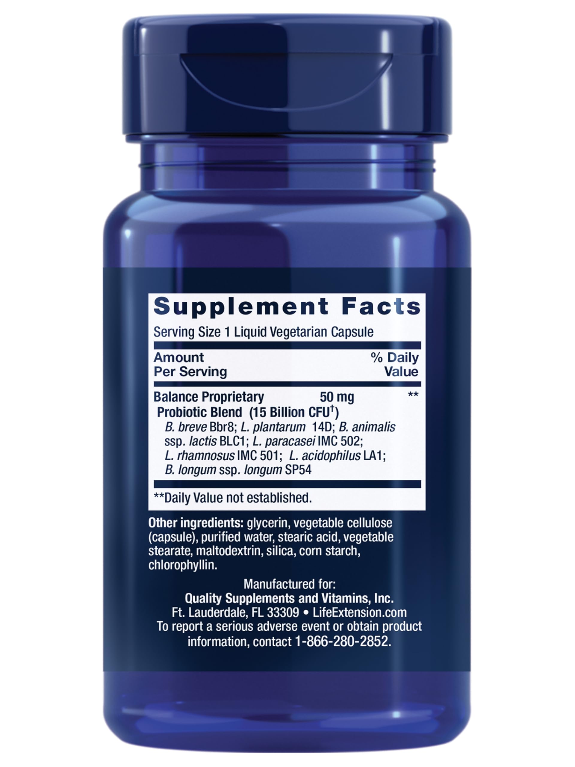 Foto 3 pulgar | Probiotic Life Extension Florassist Balance 7 Cepas 15b - Venta Internacional.
