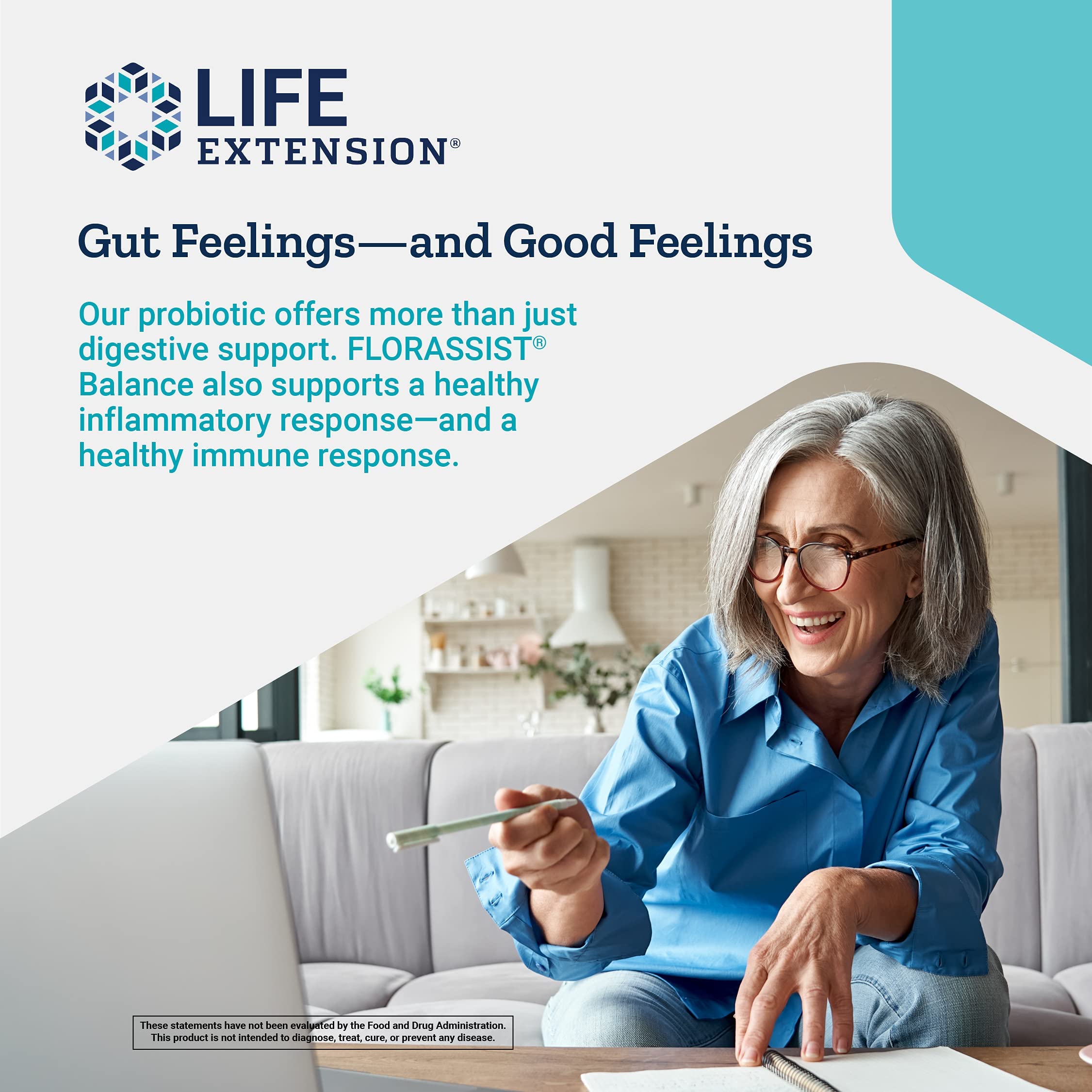 Foto 6 pulgar | Probiotic Life Extension Florassist Balance 7 Cepas 15b - Venta Internacional.