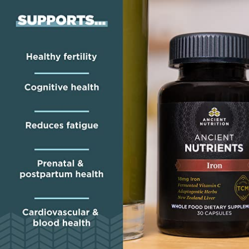 Foto 4 pulgar | Suplemento De Hierro Ancient Nutrition 18 Mg 30 Cápsulas - Venta Internacional.