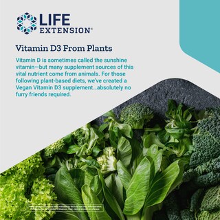 Foto 4 | Vitamina D3 Life Extension, Vegana, Salud De Las Articulaciones Y Los Huesos, Inmune S - Venta Internacional.