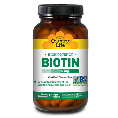 Foto 1 | Suplemento Country Life Biotina De Alta Potencia 60 Cápsulas X6 - Venta Internacional.