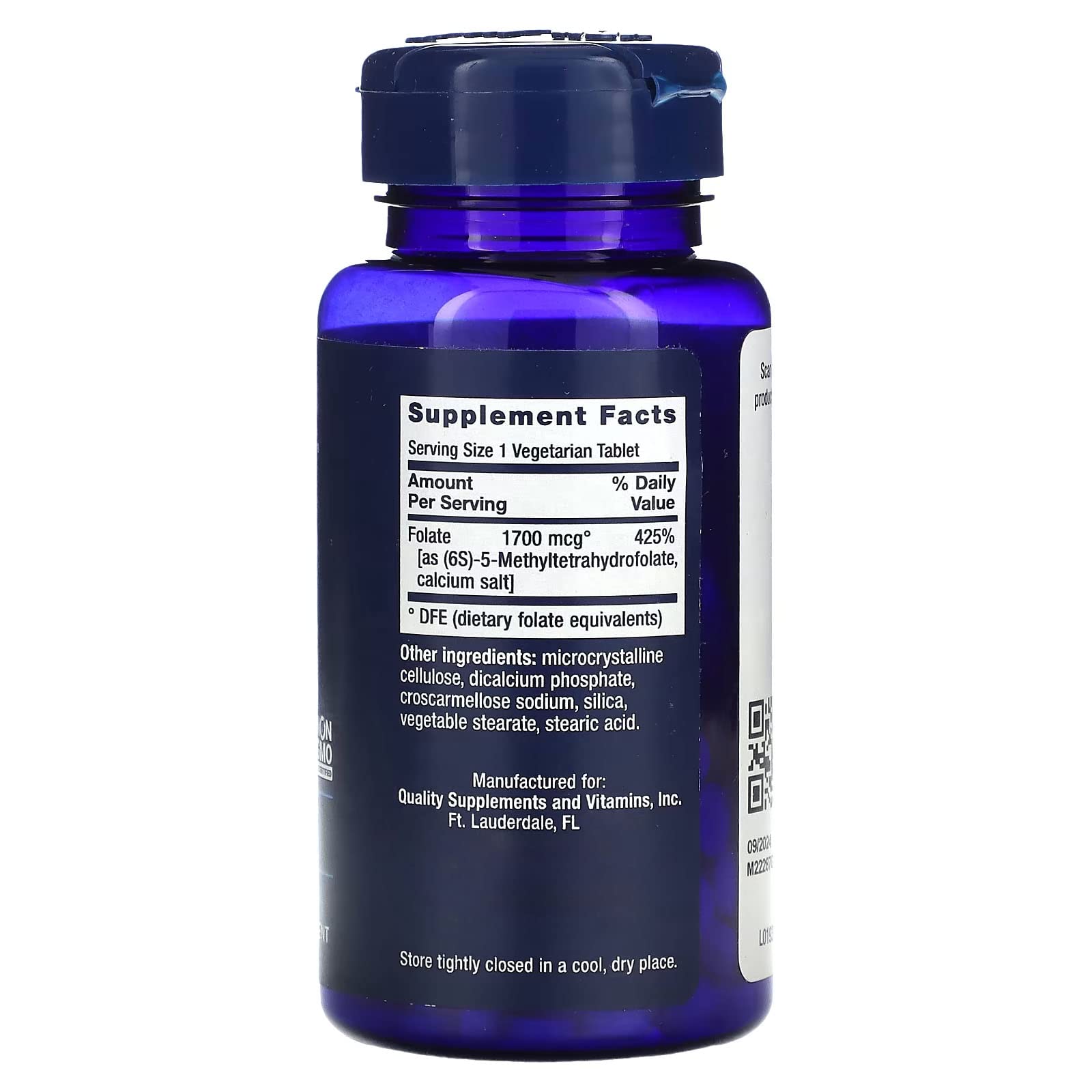 Foto 2 | Suplemento De Folato Optimizado Para Life Extension L-metilfolato 10 - Venta Internacional.