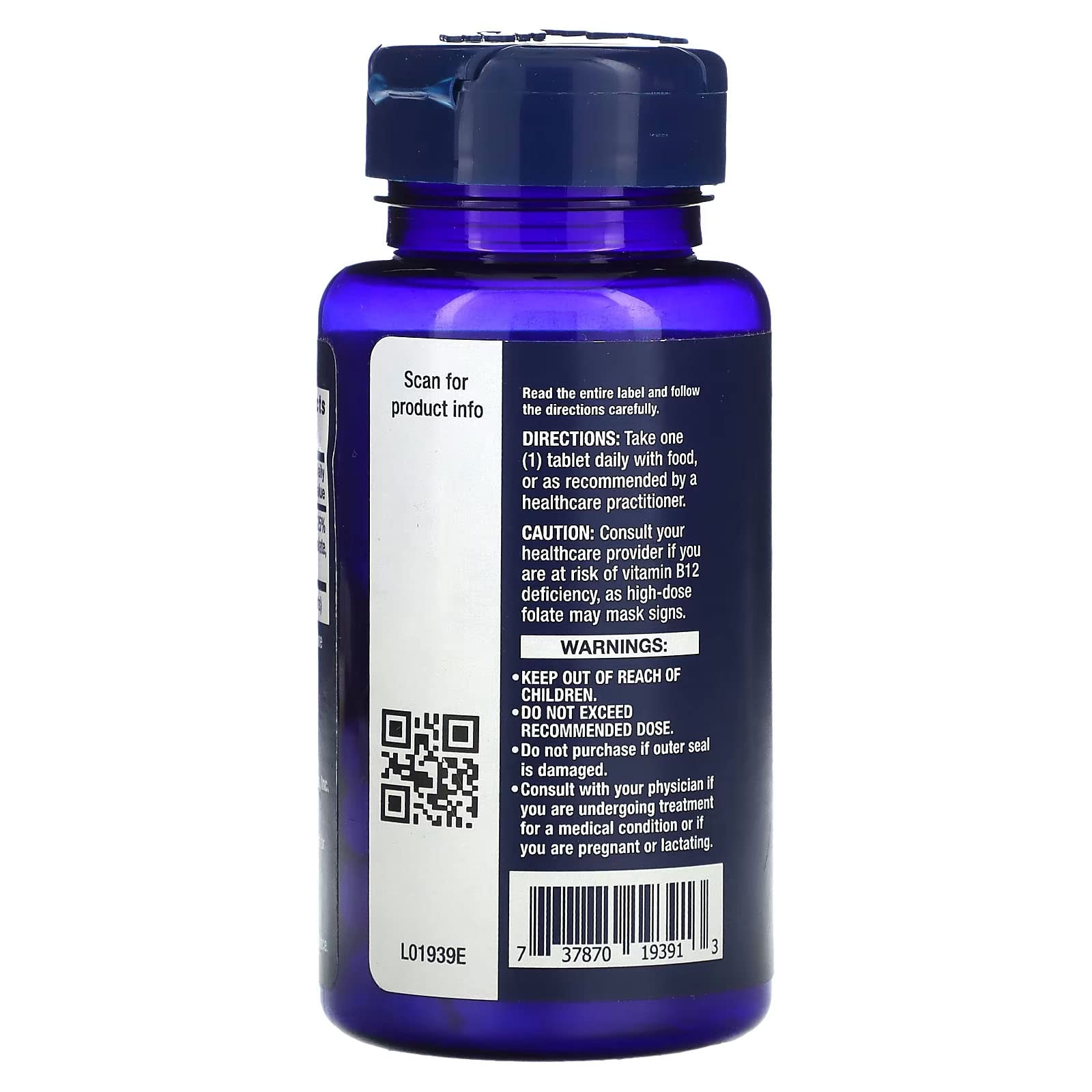 Foto 4 pulgar | Suplemento De Folato Optimizado Para Life Extension L-metilfolato 10 - Venta Internacional.