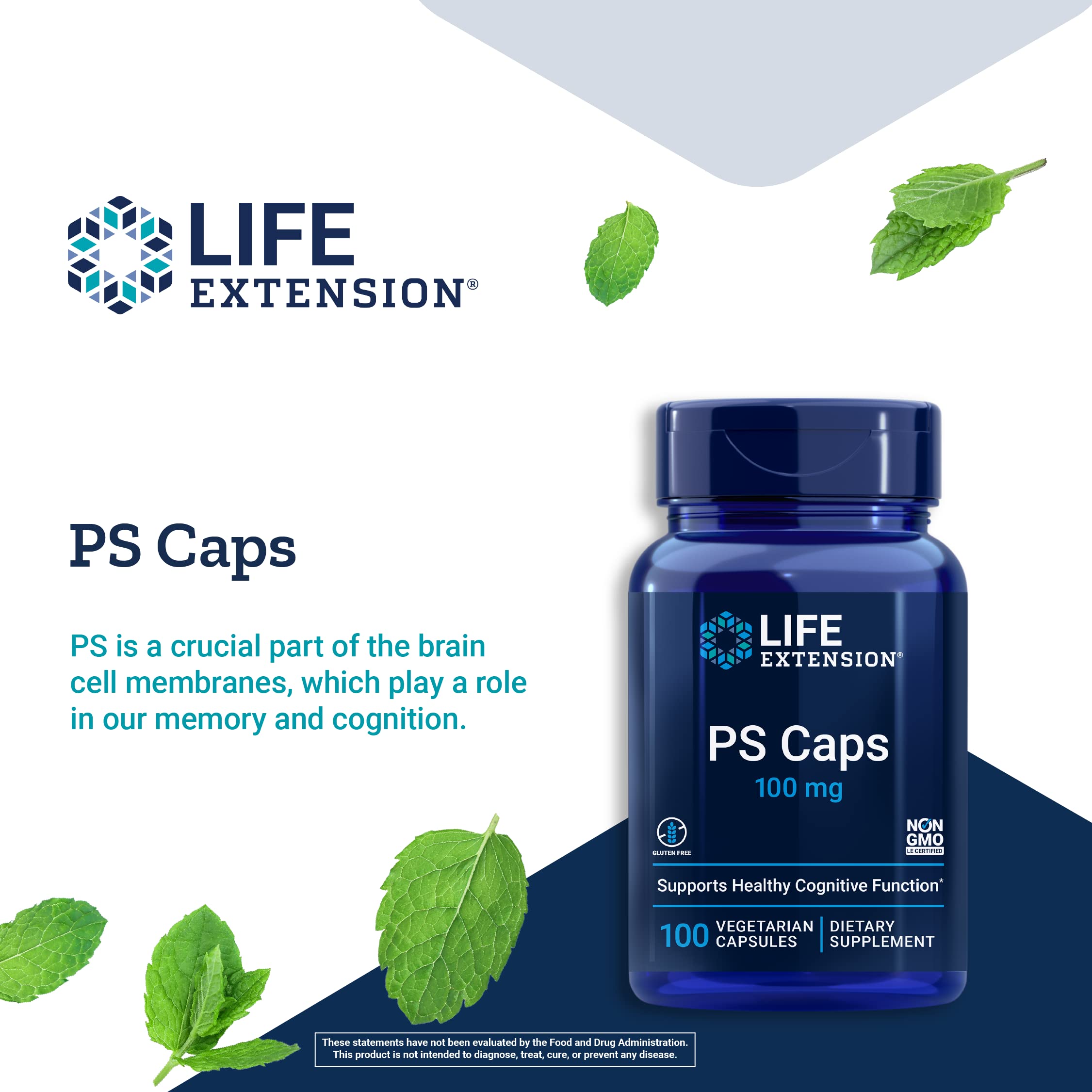 Foto 5 pulgar | Suplemento Life Extension Ps Caps 100 Mg De Fosfatidilserina - Venta Internacional