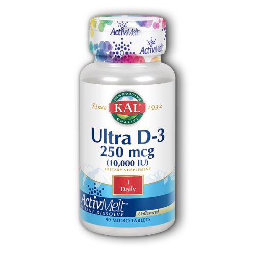 Foto 2 pulgar | Suplemento Kal Ultra D-3 10 000 Ui Activmelt 90 Comprimidos X6 - Venta Internacional.