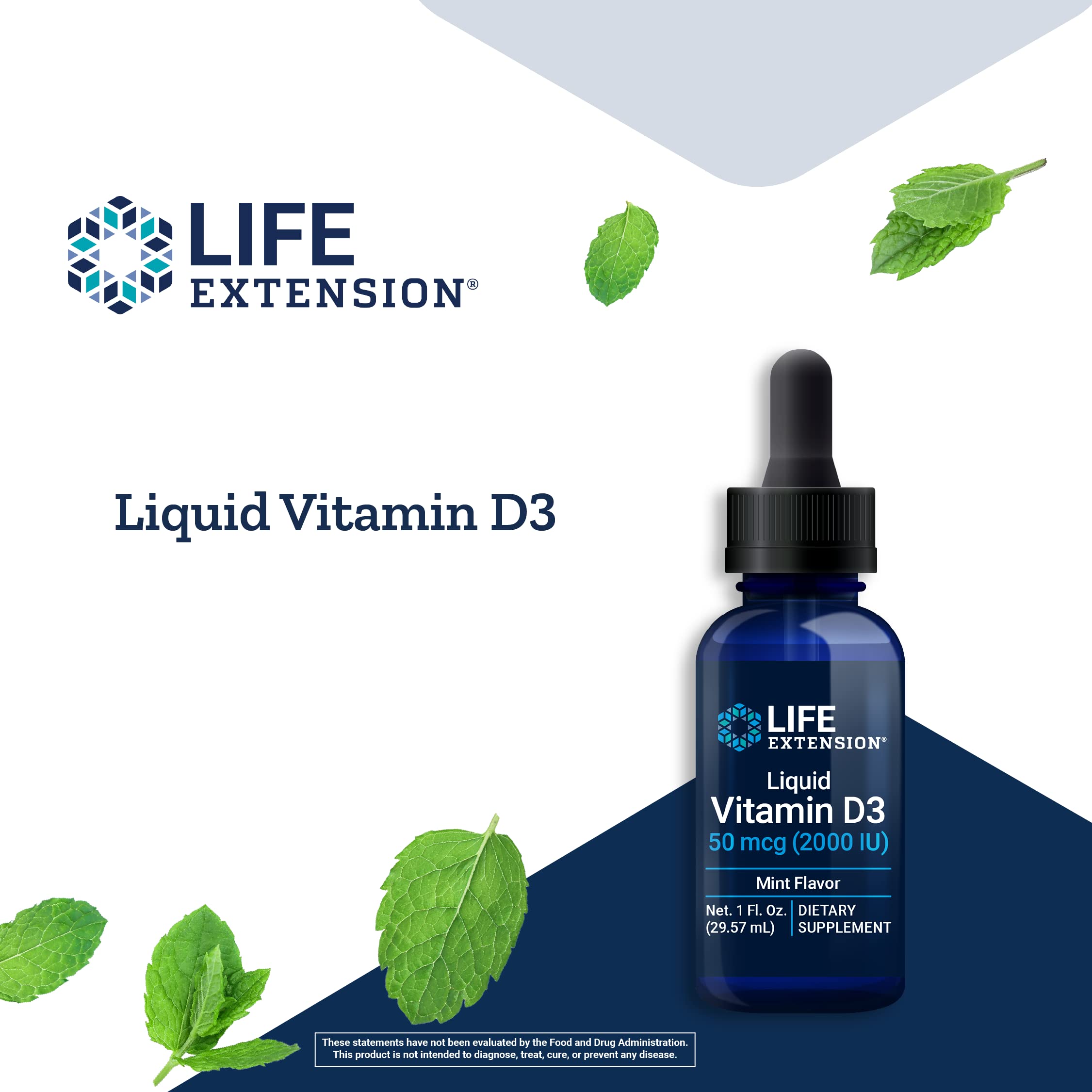 Foto 4 | Vitamina D3 Liquid Life Extension Bone Brain Immune, 30 Ml - Venta Internacional.