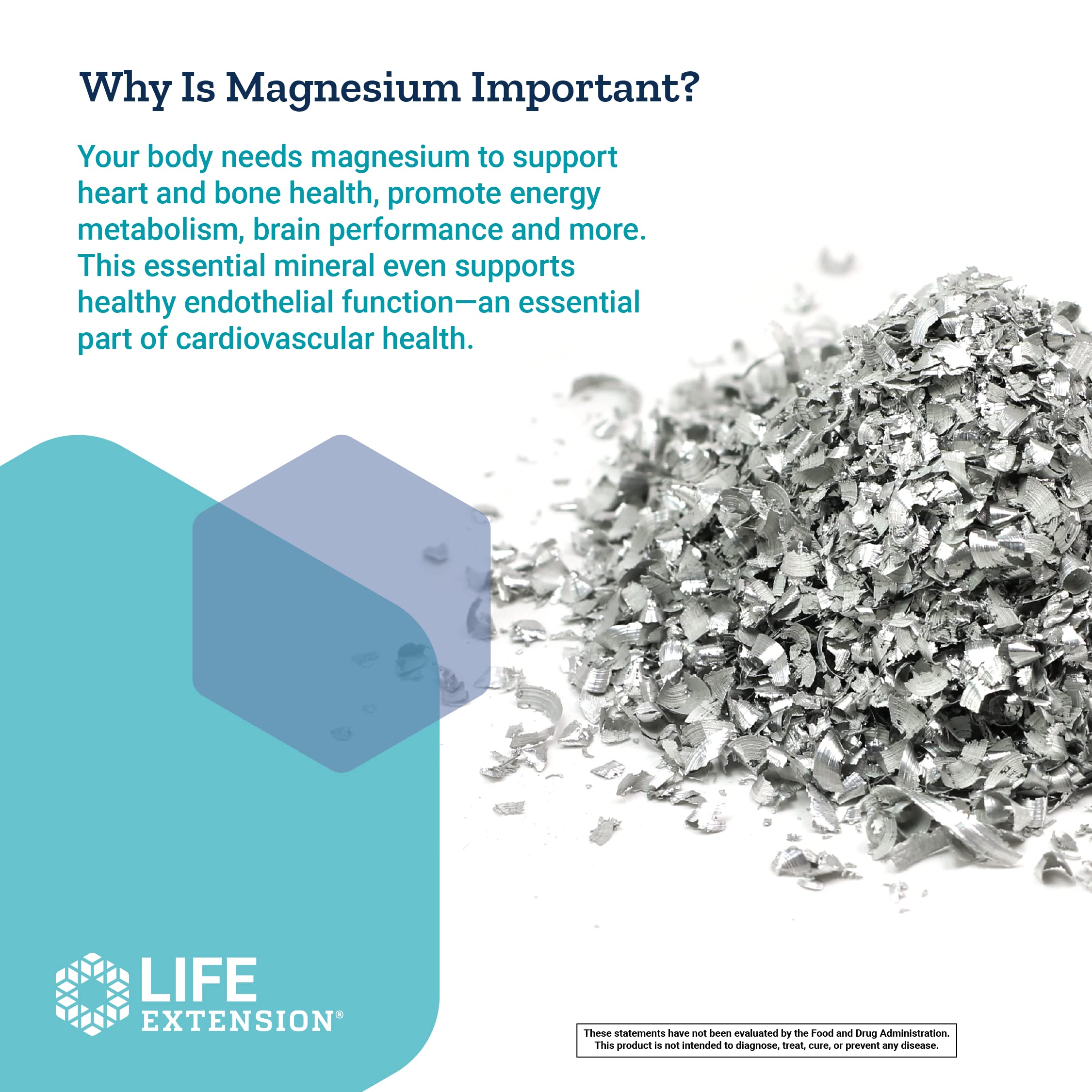 Foto 6 | Suplemento De Magnesio Life Extension Magnesio De Liberación Prolongada - Venta Internacional.