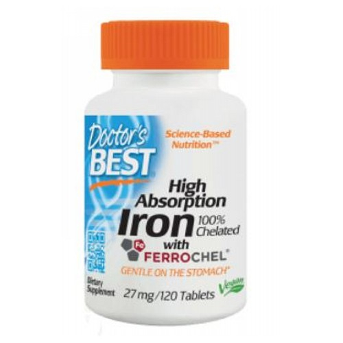 Foto 2 pulgar | Suplemento De Hierro Doctors Best High Absorption 120 Comprimidos - Venta Internacional.