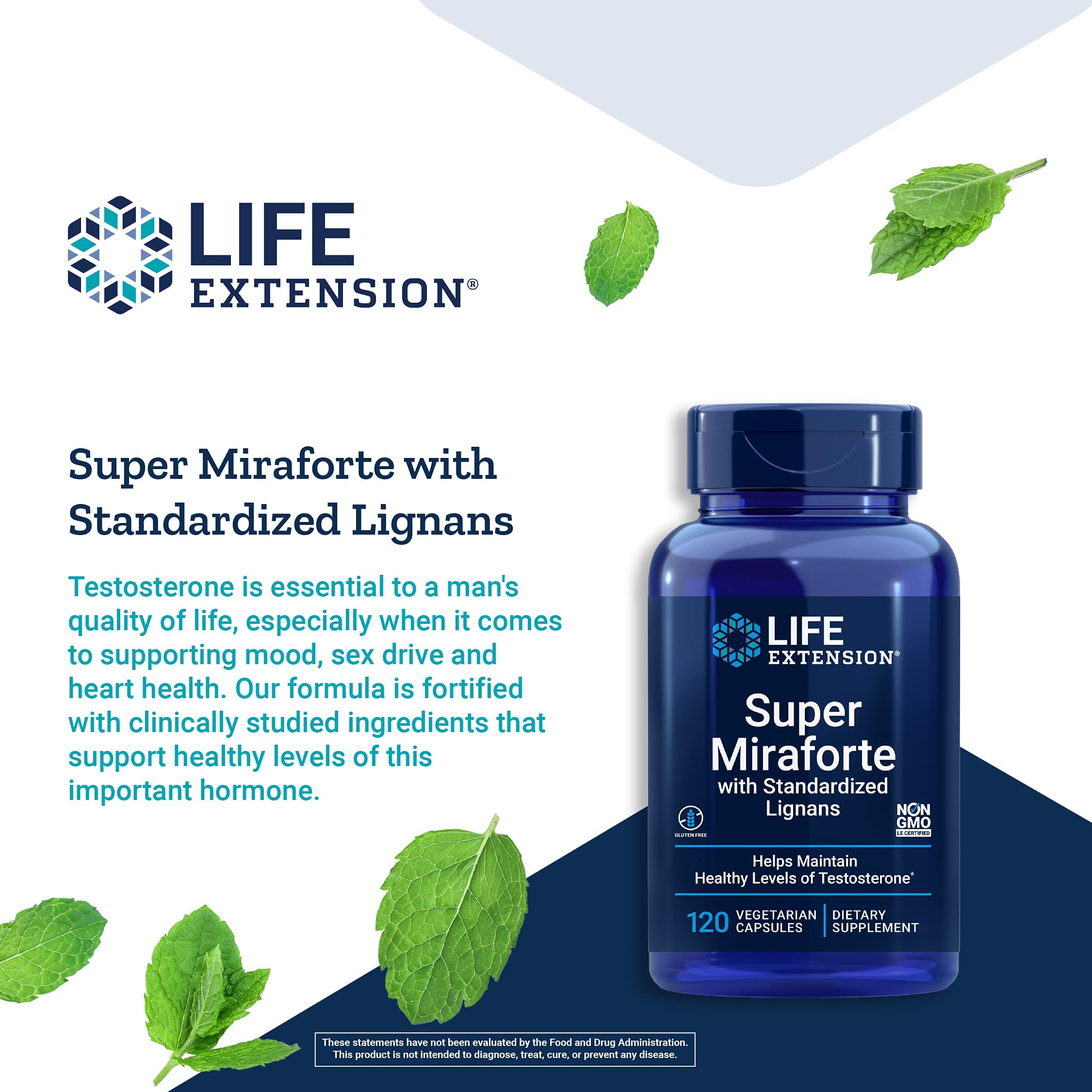 Foto 5 pulgar | Suplemento Life Extension Super Miraforte Para Testosterona L - Venta Internacional.