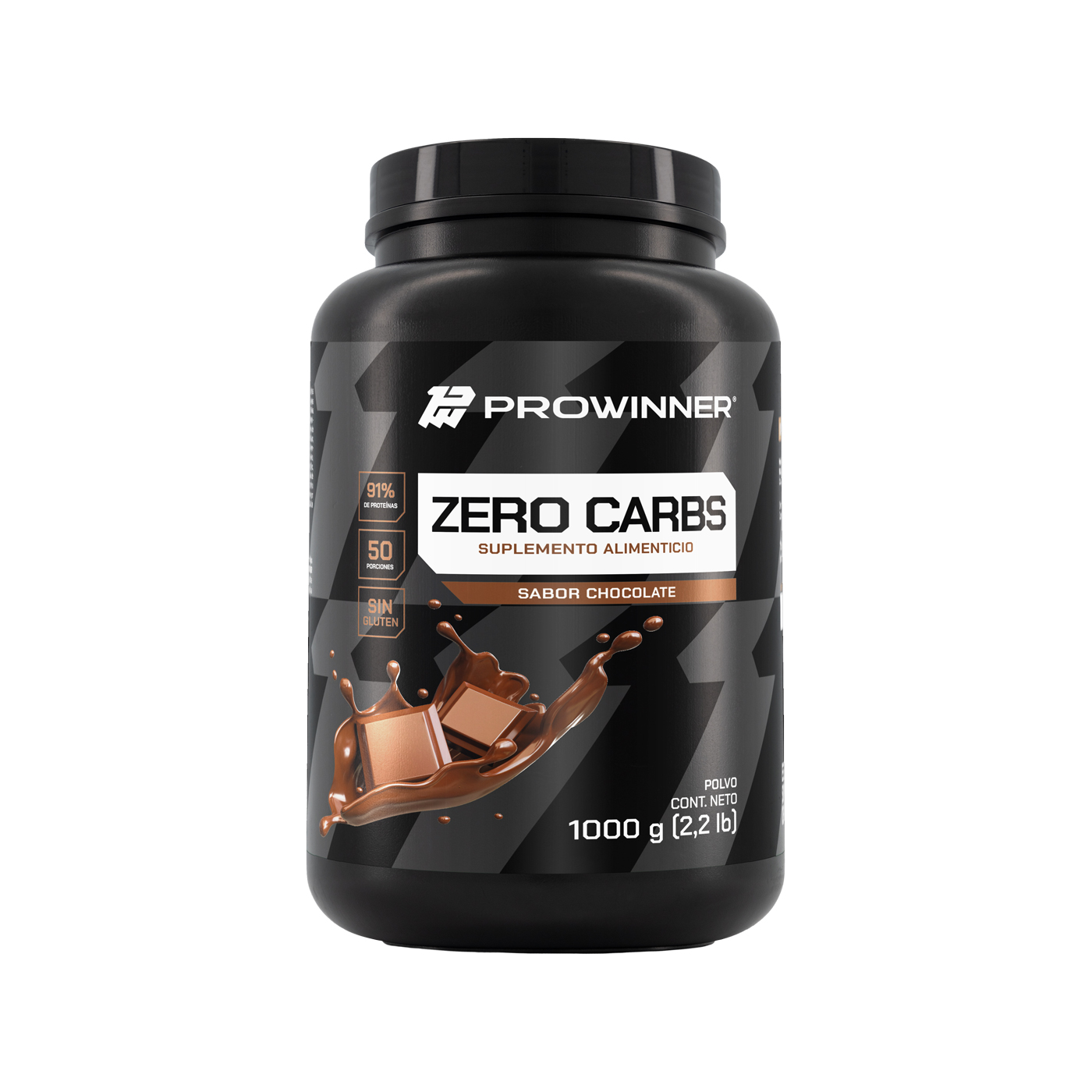 Foto 2 pulgar | Suplemento Zero Carbs Prowinner Sabor Chocolate 1kg