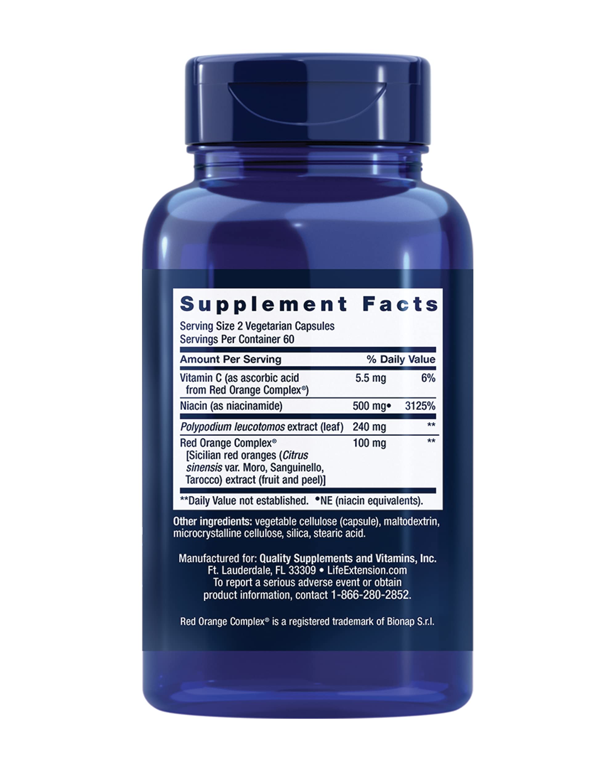 Foto 3 pulgar | Cápsula Vegetariana Supplement Life Extension Shade Factor 120 - Venta Internacional.