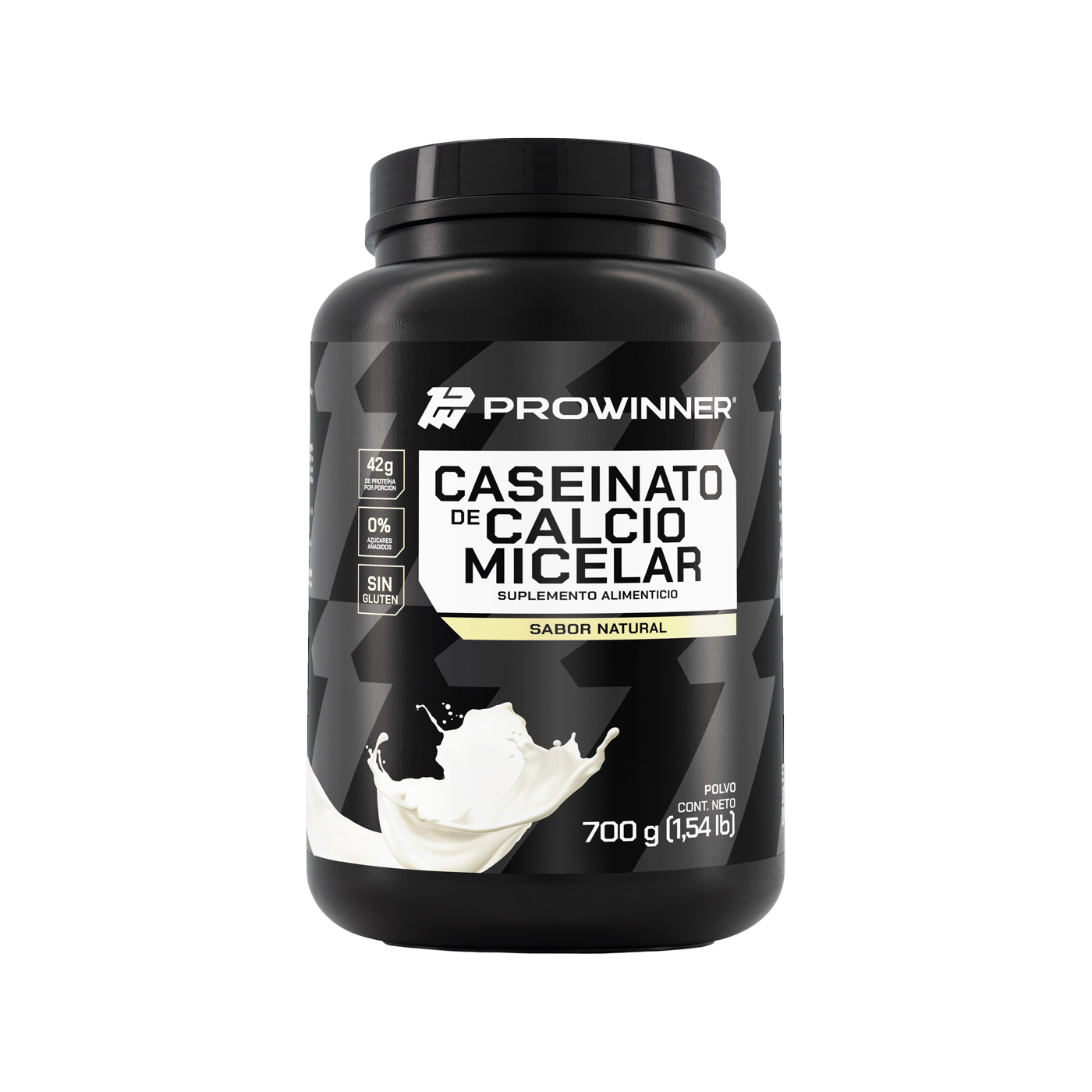 Foto 2 pulgar | Suplemento  Caseinato De Calcio Micelar Prowinner Sabor Natural 700 Gramos