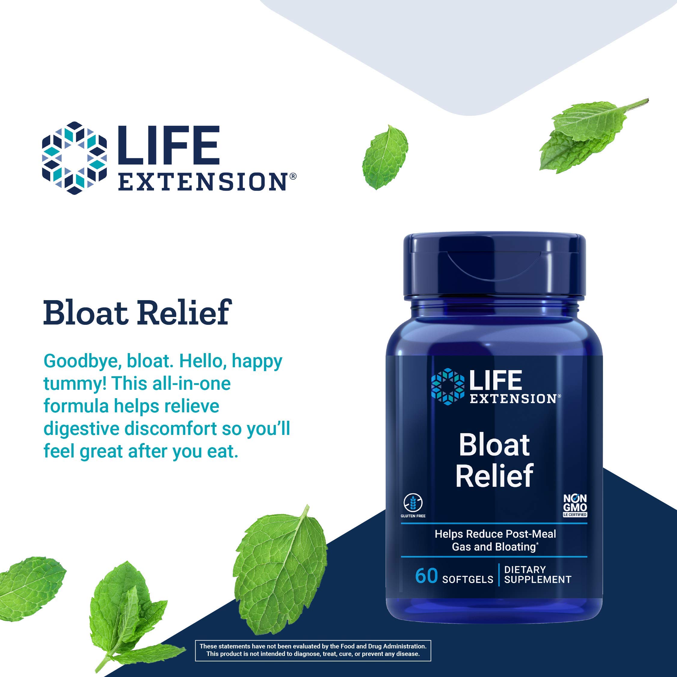 Foto 4 pulgar | Supplement Life Extension Para Aliviar La Hinchazón En Caso De Gases Ocasionales Y  - Venta Internacional.
