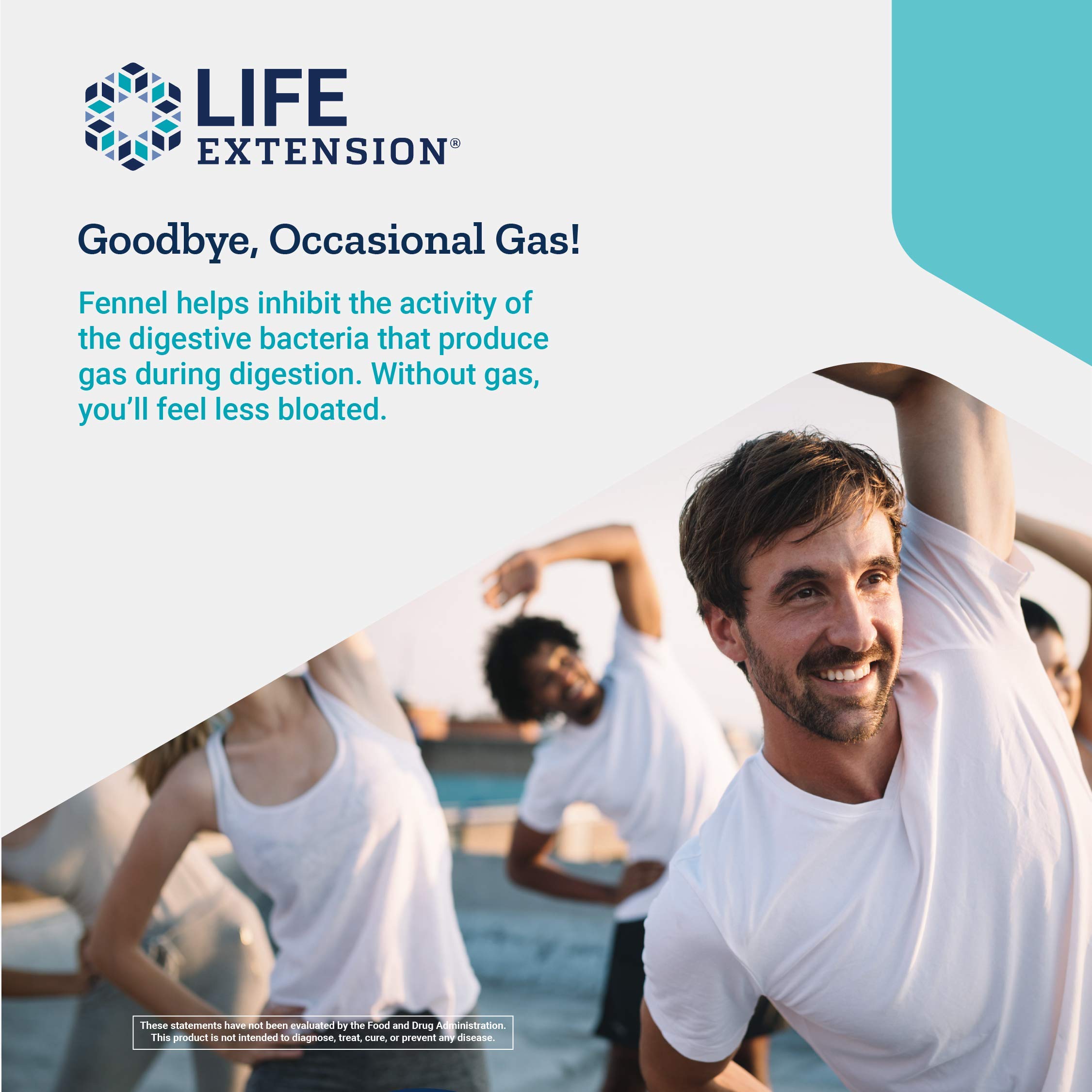 Foto 4 | Supplement Life Extension Para Aliviar La Hinchazón En Caso De Gases Ocasionales Y  - Venta Internacional.