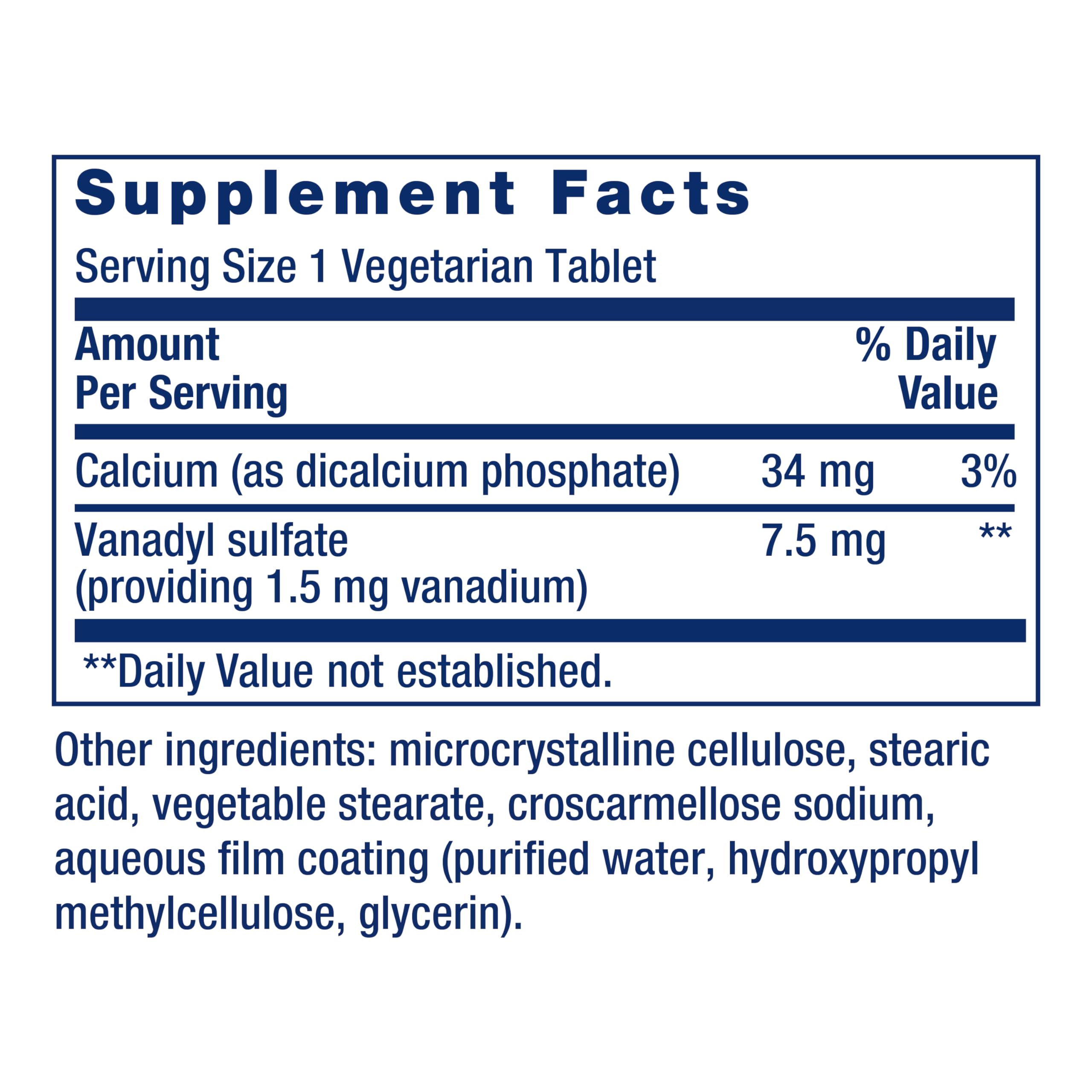 Foto 2 | Mineral Traza De Sulfato De Vanadilo Supplement Life Extension Vana - Venta Internacional.