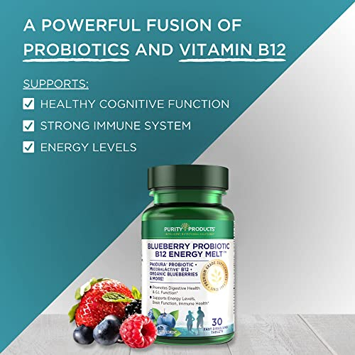 Foto 6 pulgar | Suplemento Purity Products Blueberry Probiotic B12 30 Tabletas-Venta Internacional
