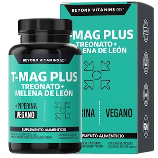 Foto 1 | Suplemento Alimenticio T-mag Plus Treonato + Melena de León Beyond Vitamins 60 Cápsulas