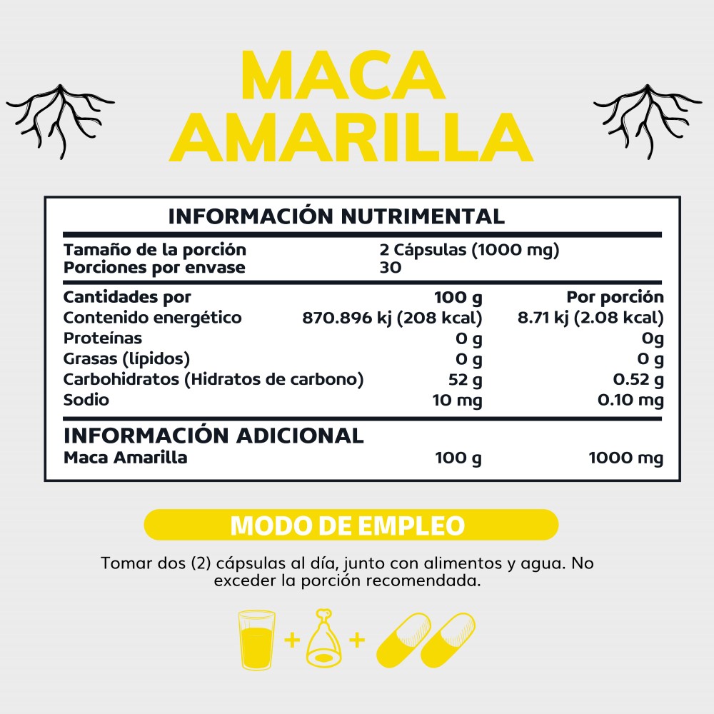 Foto 4 pulgar | Suplemento Alimenticio Maca Peruana Amarilla Beyond Vitamins 60 Cápsulas