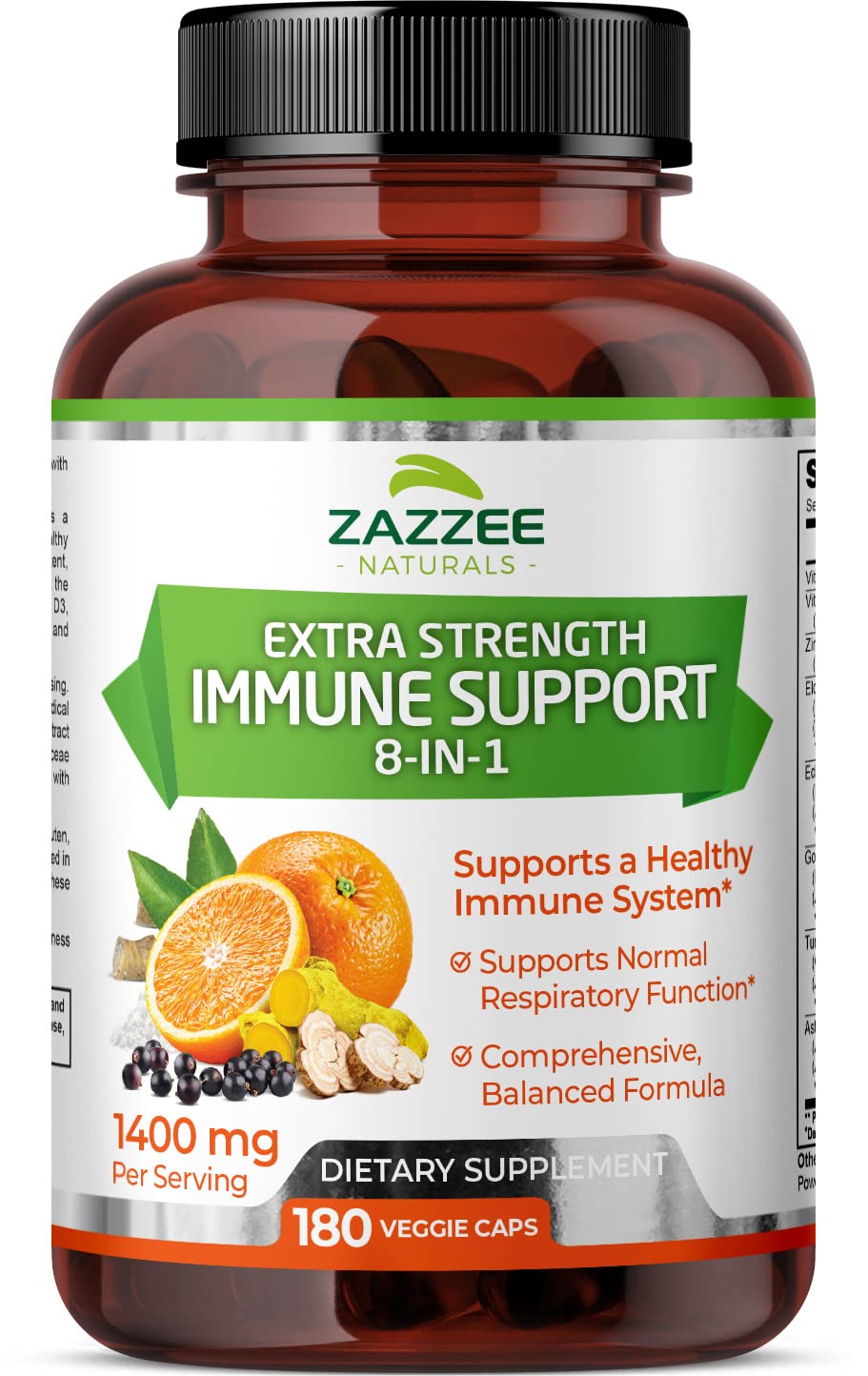 Foto 2 pulgar | Suplemento Zazzee Extra Strength 8 En 1 Para Apoyar El Sistema Inmunitario 1400 Mg - Venta Internacional.