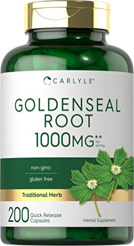 Foto 2 pulgar | Suplemento Carlyle Goldenseal Root, Cápsulas de 1000 Mg 200 Unidades - Venta Internacional