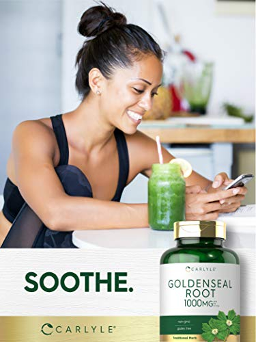 Foto 6 | Suplemento Carlyle Goldenseal Root, Cápsulas de 1000 Mg 200 Unidades - Venta Internacional