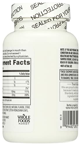 Foto 3 pulgar | Suplemento 365 Whole Foods Market Zinc Lozenges 90 Tabletas-Venta Internacional