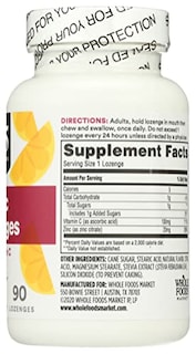 Foto 5 | Suplemento 365 Whole Foods Market Zinc Lozenges 90 Tabletas-Venta Internacional