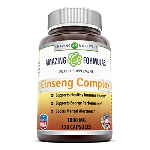 Foto 2 pulgar | Suplemento Dietético Amazing Formulas Ginseng Complex 1000 Mg - Venta Internacional