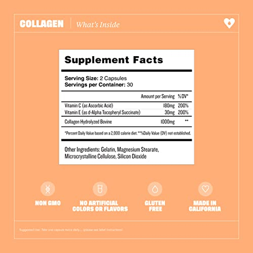 Foto 3 pulgar | Complemento Health By Habit Colágeno con Vitamina C Y E 2000 Mg - Venta Internacional