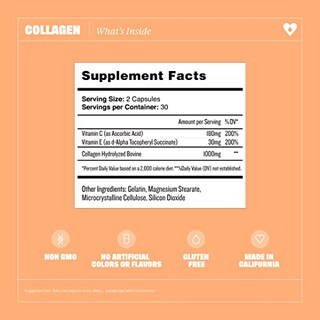 Foto 2 | Complemento Health By Habit Colágeno con Vitamina C Y E 2000 Mg - Venta Internacional
