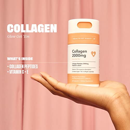 Foto 5 pulgar | Complemento Health By Habit Colágeno con Vitamina C Y E 2000 Mg - Venta Internacional