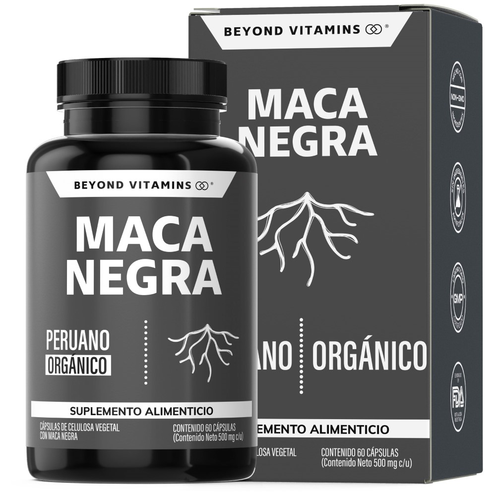 Foto 1 | Suplemento Alimenticio Maca Peruana Negra Beyond Vitamins 60 Cápsulas