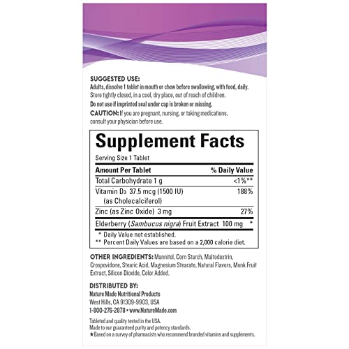 Foto 6 pulgar | Suplemento Nature Made Wellblends Saúco Immunecare 30 Tabletas- Venta Internacional