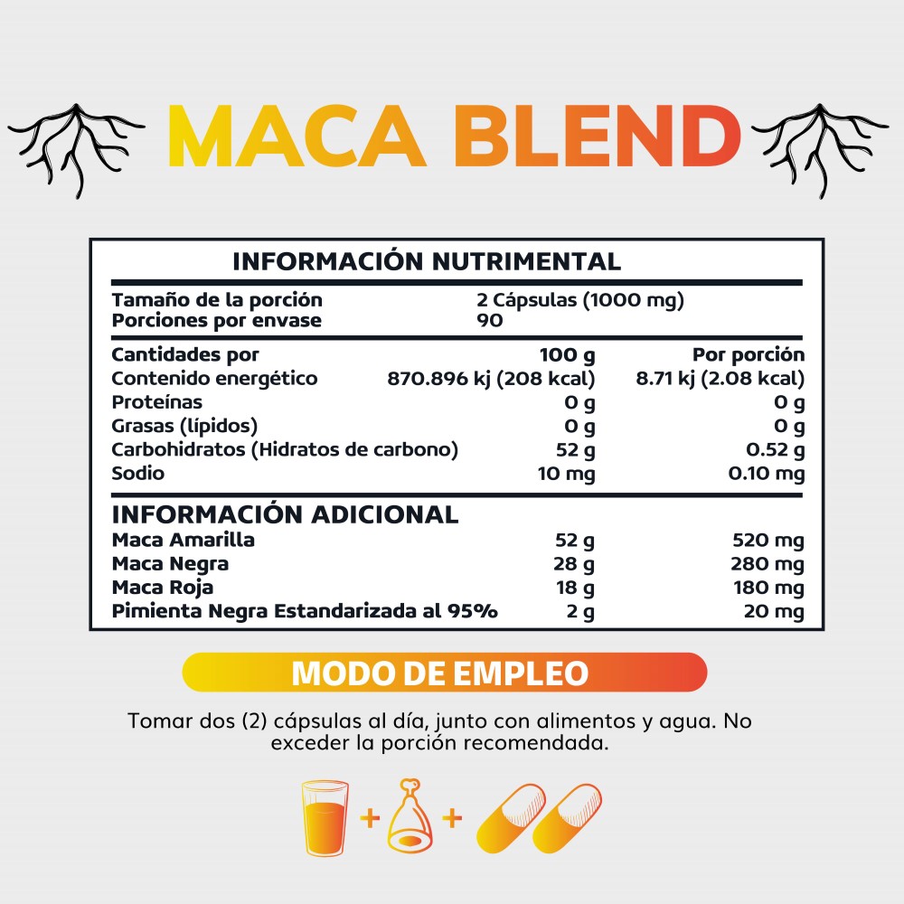 Foto 4 pulgar | Suplemento Alimenticio Maca Blend Beyond Vitamins 180 Cápsulas