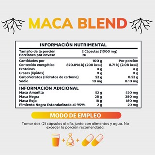 Foto 3 | Suplemento Alimenticio Maca Blend Beyond Vitamins 180 Cápsulas