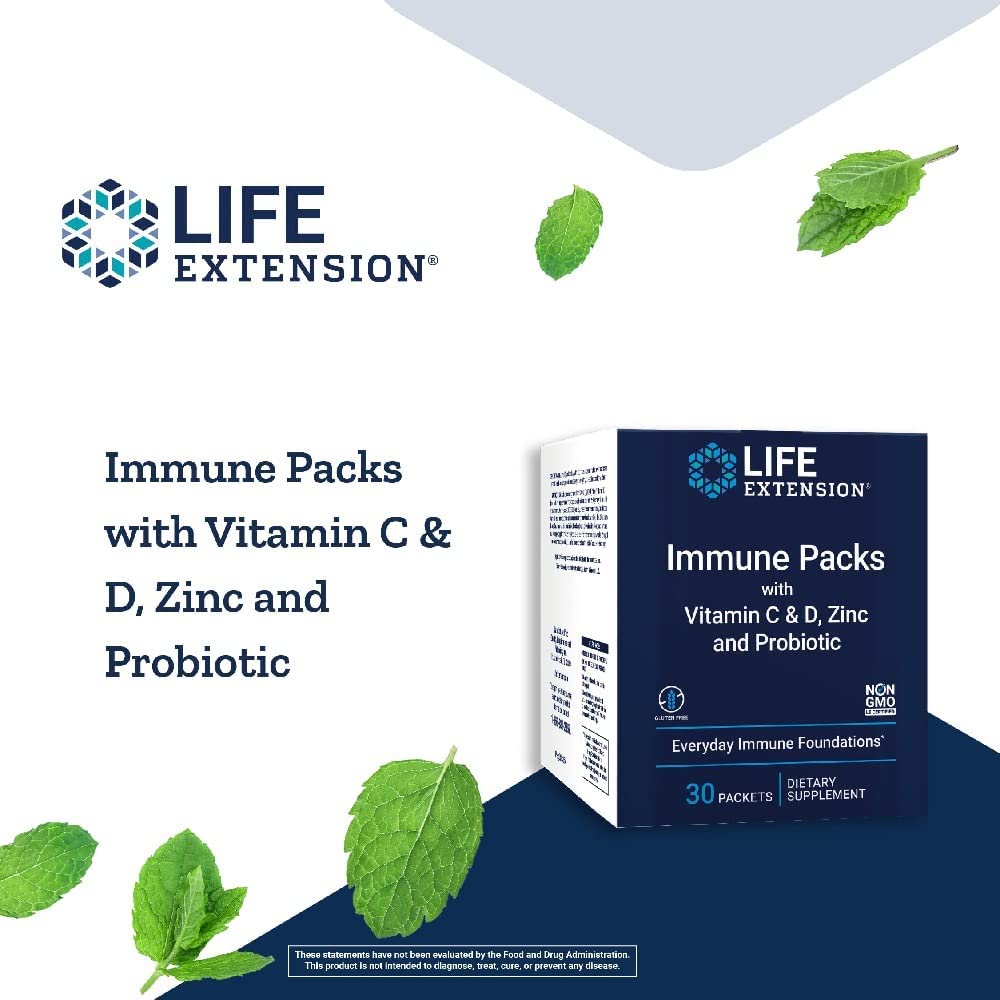 Foto 6 pulgar | Suplemento Life Extensión Immune Packs de Vitamina C Y D Y Zinc - Venta Internacional