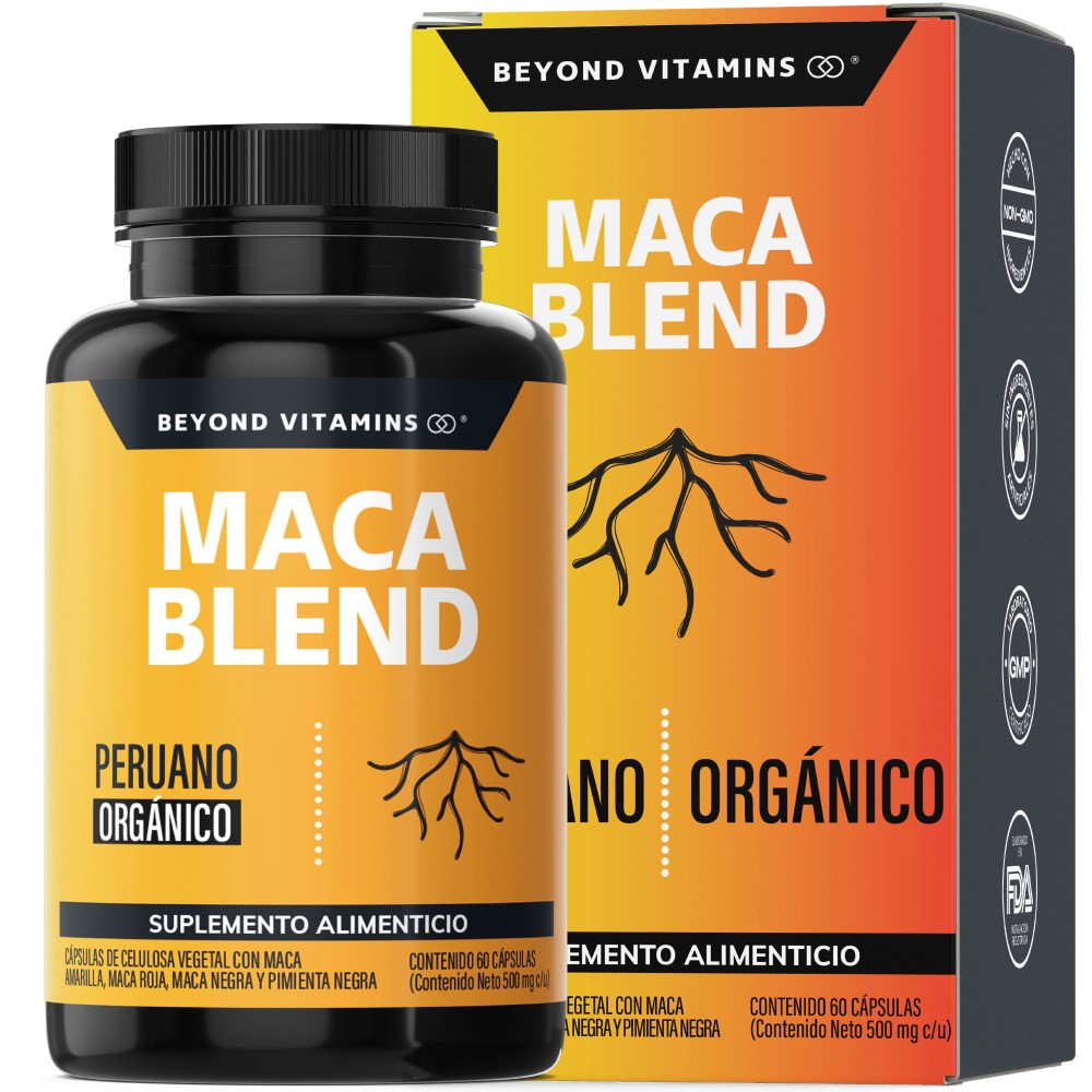 Suplemento Alimenticio Maca Blend Beyond Vitamins 60 Cápsulas