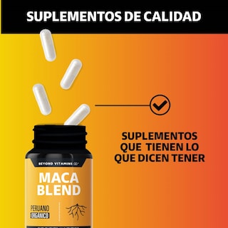 Foto 4 | Suplemento Alimenticio Maca Blend Beyond Vitamins 60 Cápsulas