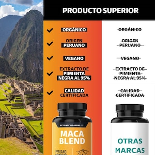 Foto 6 | Suplemento Alimenticio Maca Blend Beyond Vitamins 60 Cápsulas