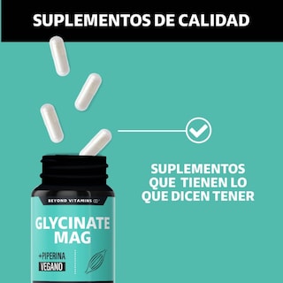 Foto 5 | Suplemento Alimenticio Glicinato de Magnesio + Pimienta Negra Beyond Vitamins 60 Cápsulas