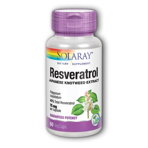 Foto 2 pulgar | Suplemento Solaray Resveratrol 4 Frascos con 60 Cápsulas C/U - Venta Internacional