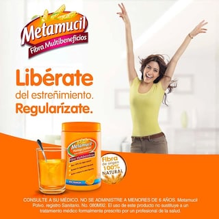 Foto 3 | Fibra Metamucil Sabor Naranja 10 Sobres de 5.8 g